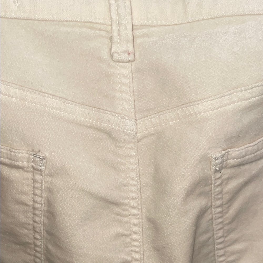 Rag & Bone Velvet Ecru Off White Straight-Leg Jeans EUC Size 31 - Picture 5 of 5